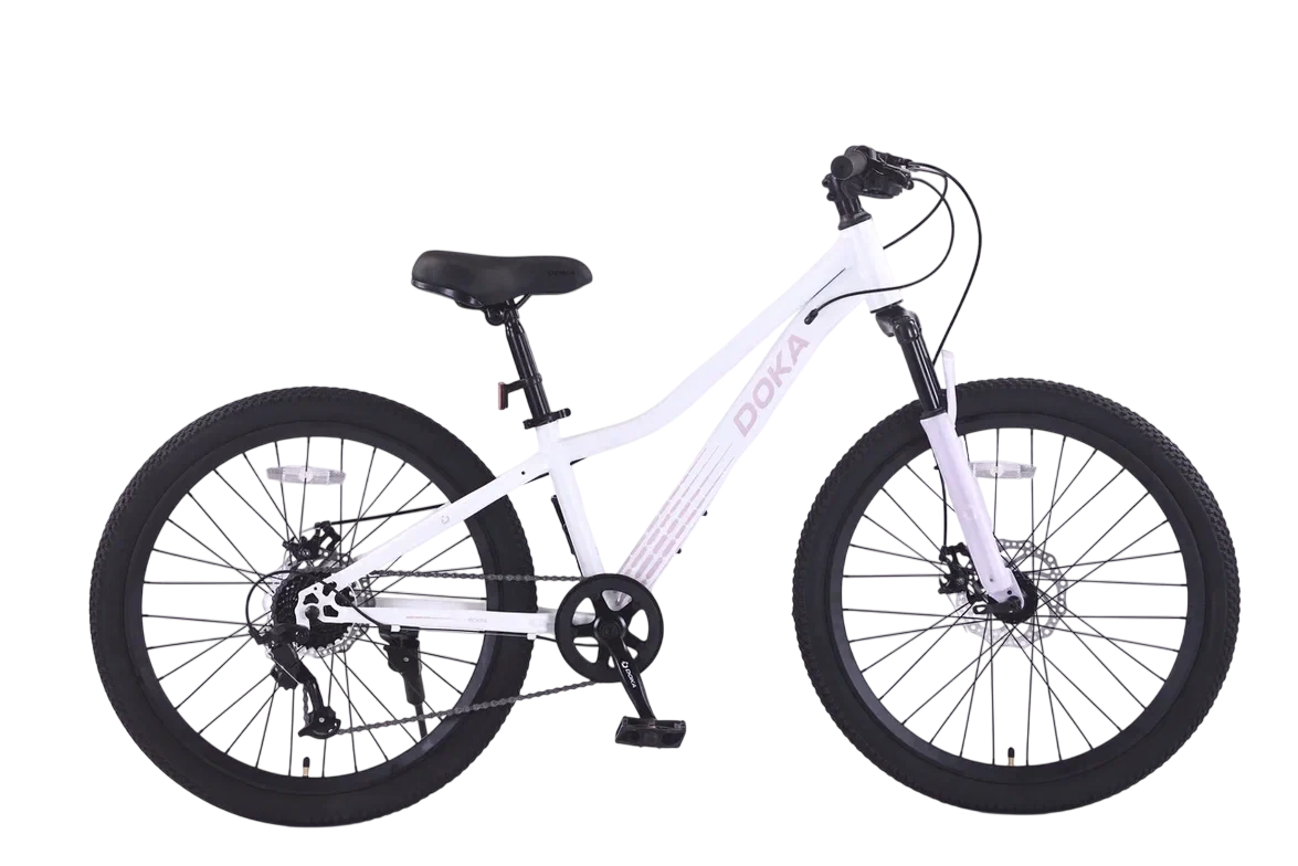 картинка Велосипед Doka Искра 24" (бело- розовый) 2026 | велосалон Драйв г. Липецк