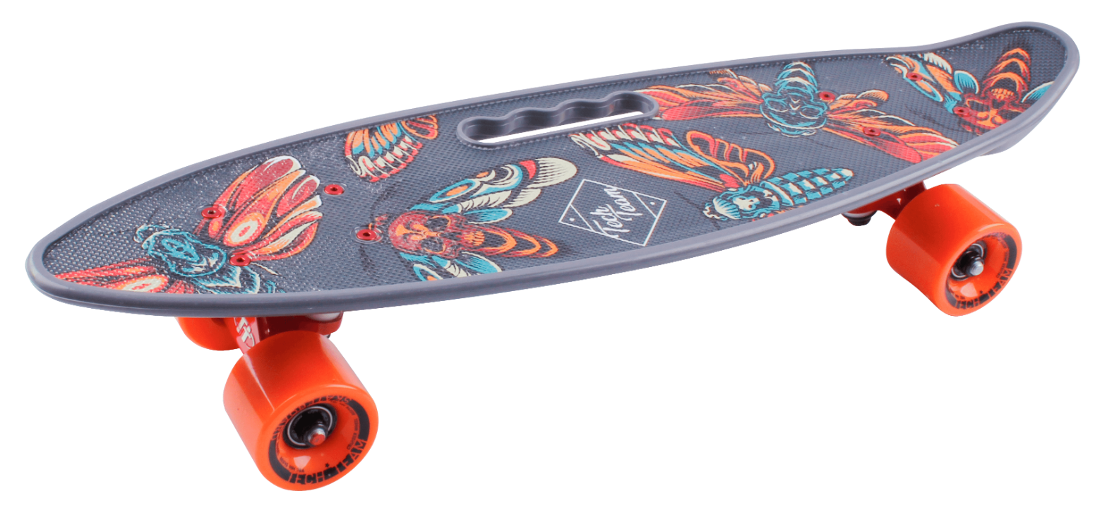 картинка Скейтборд Tech Team Fishboard 23" print (черный/ оранжевый) | велосалон Драйв г. Липецк