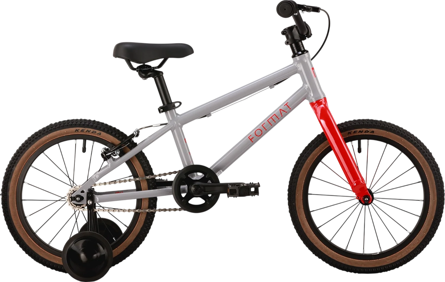 картинка Детский велосипед Format Kids 16" LE (серый/ красный) 2026 | велосалон Драйв г. Липецк
