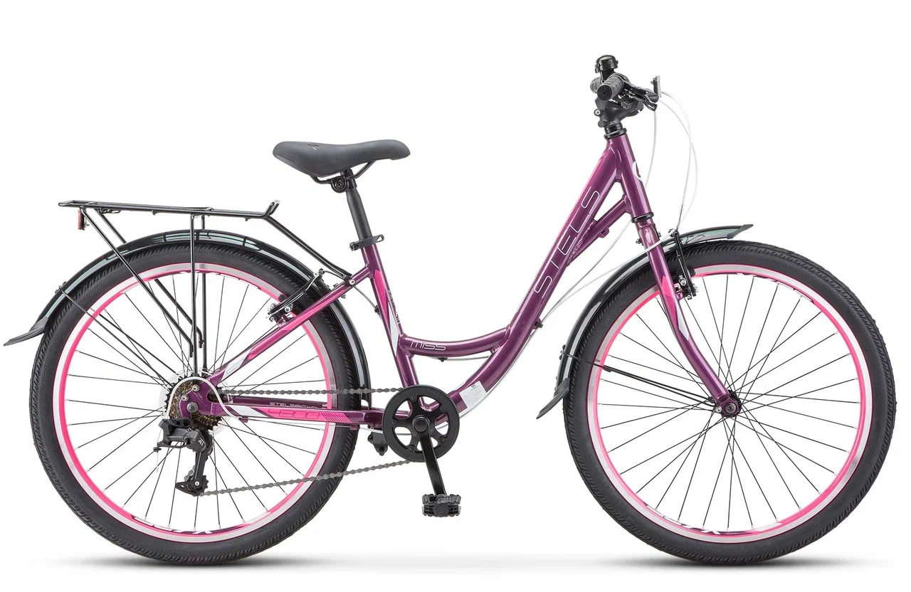 картинка Велосипед Stels Miss 4300 V 24'' (пурпурный) | велосалон Драйв г. Липецк